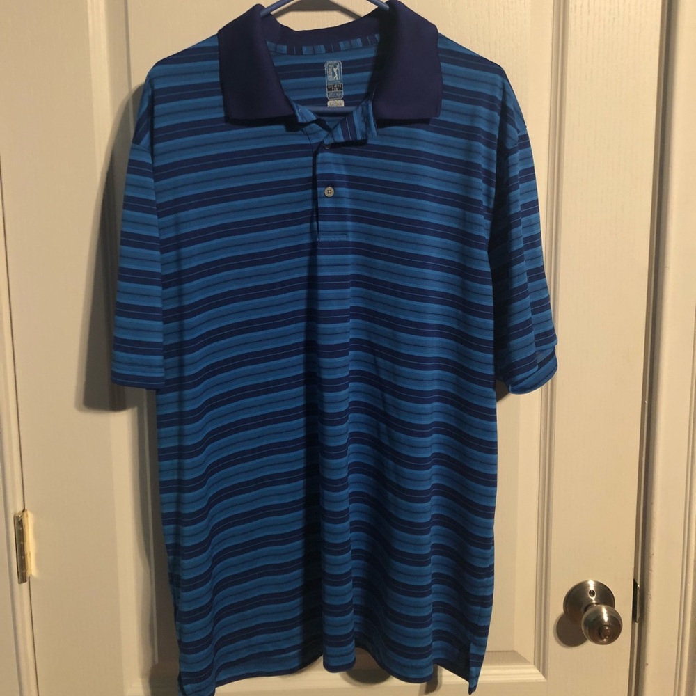 PGA Striped Polo